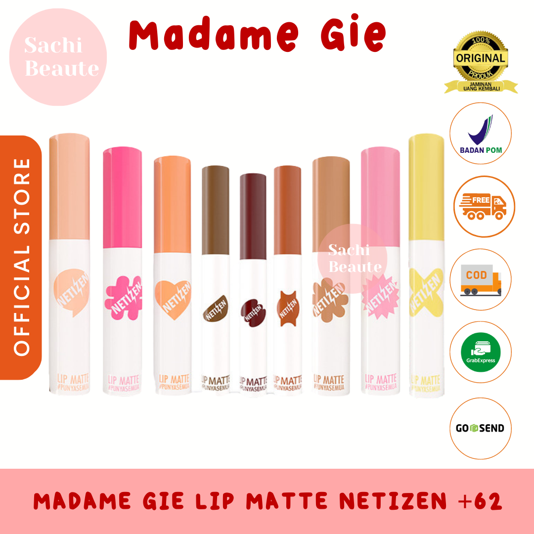 MADAME GIE Lip Matte Netizen / Lipstick / Lip Cream Makeup Bibir