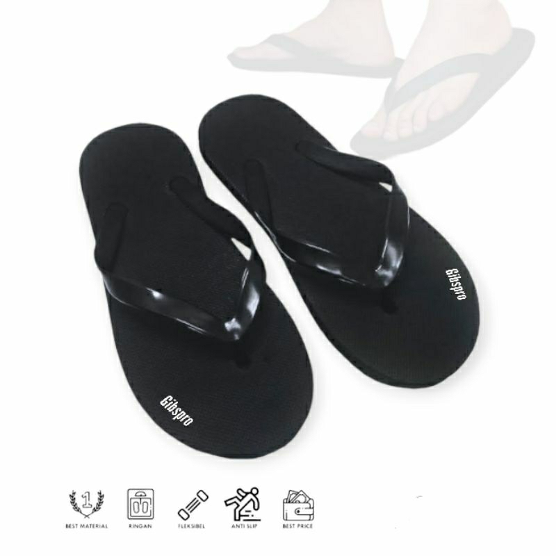 Sandal Japit Pria Wanita Gibspro Sendal Jepit Spon Casual