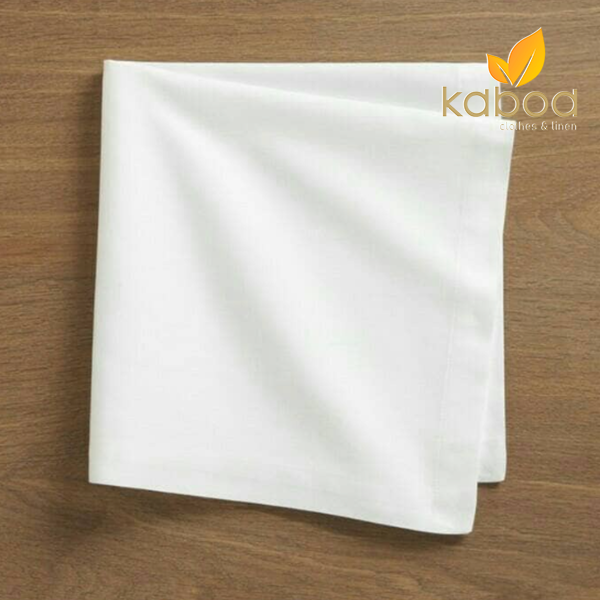 Serbet/napkin full cotton/damask polos putih