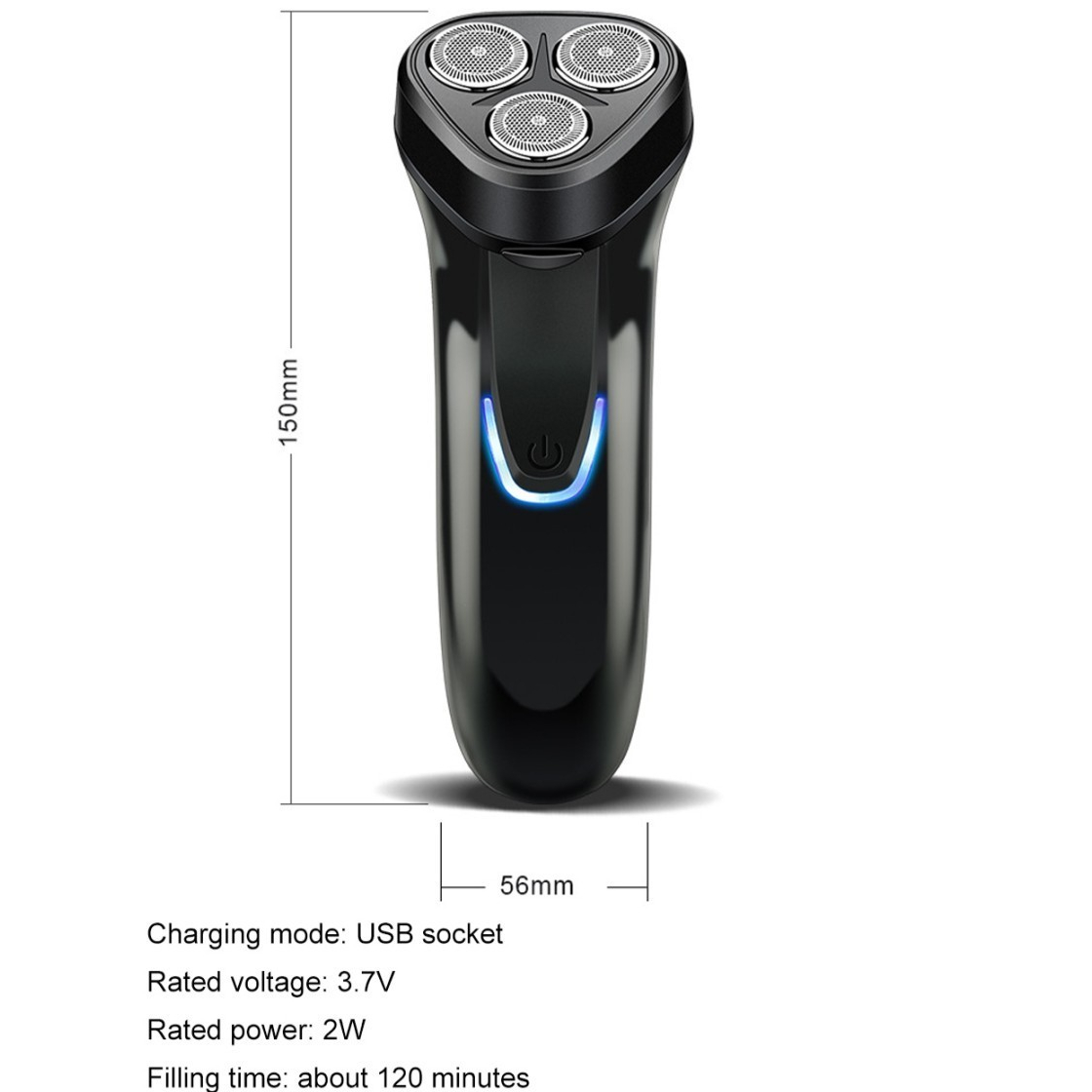 Electric Shaver Pro Cukur Pencukur Kumis Jenggot JLL027 Portable Cukur Kumis Jenggot Bulu Ketiak 3in1 - Kenji Shop