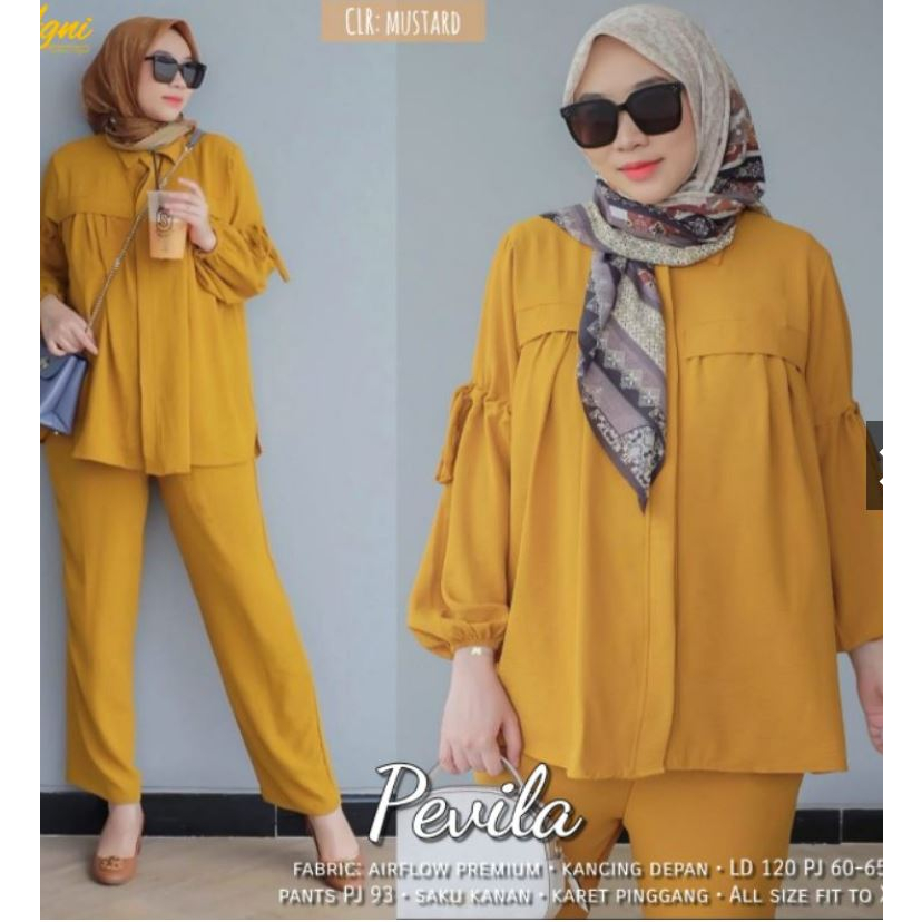 SETELAN PEVILA - ONE SET WANITA UMBO - SET PEVILA JUMBO -  ONE SET WANITA XXL / baju wanita kekinian / setcel wanita one set wanita terbaru