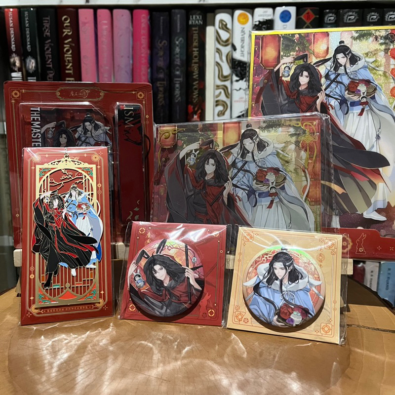 [OFFICIAL READY STOCK] MDZS MO DAO ZHU SHI Master Diabolism Wangxian Lan Wangji Wei Wuxian Wei Ying Lan Zhan x Maoyue Kunling Jewel Badges Metal Bookmark Shikishi