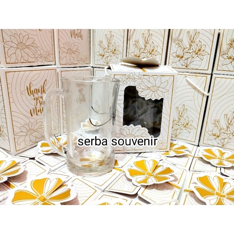 SOUVENIR GELAS LANGSING JUMBO FREE KEMAS BOX, SOUVENIR GELAS CL JUMBO