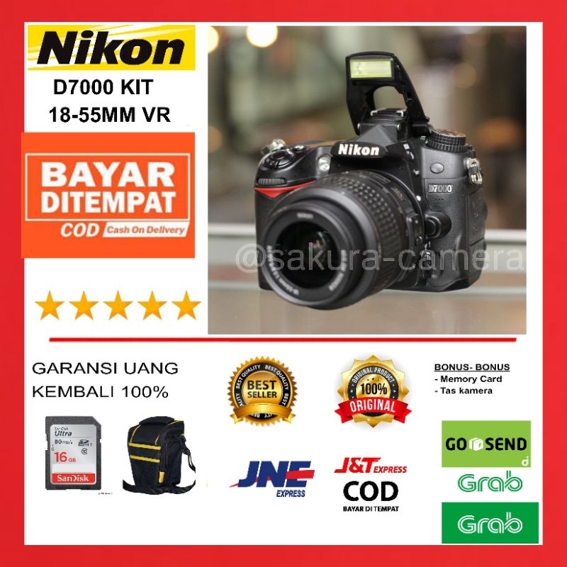 Kamera Nikon D7000 Lensa 18-55mm VR