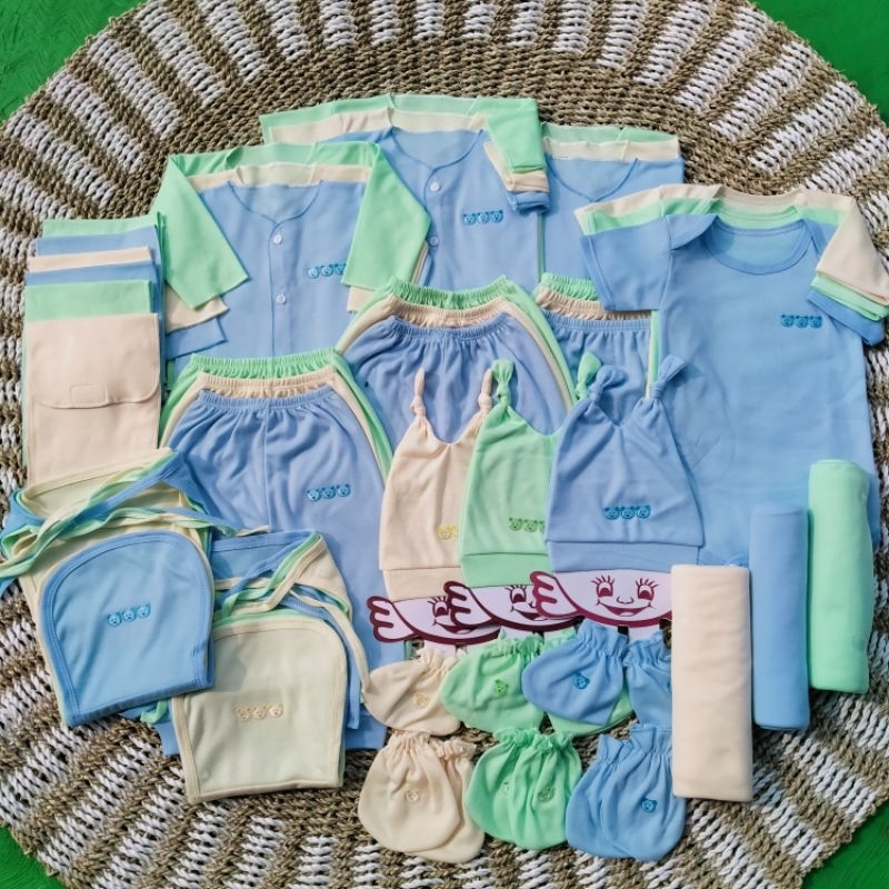 51 PCS Paket Perlengkapan Bayi Baru Lahir Paket Brojol Baby Newborn Paket Baju Bayi Baru Lahir komplit talitababywear