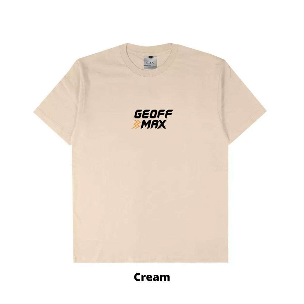 Hipokrit Official Shop - Unisex T-Shirt Cream Geoff Max Dop Size M.L.XL Best Quality Combed 30s