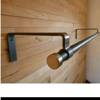 Gantungan baju tempel dinding (besi penyangga jemuran dll)