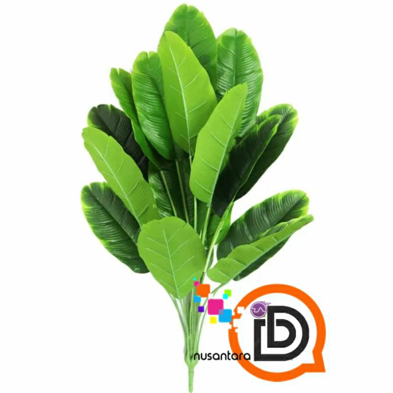 DAUN PISANG ARTIFICIAL / Daun Pisang Plastik / Dekorasi Tanaman Hias palsu