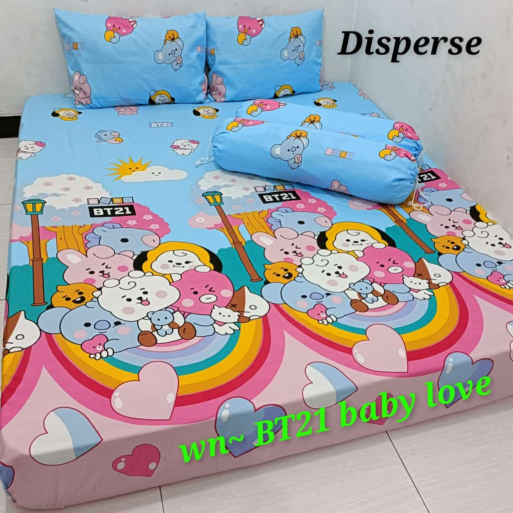 Waty grosir motif bt21 SARBAN SARGUL SERASI/CANTIK!! MOTIF BT21 Produksi Sendiri Sprei Homemade Murah