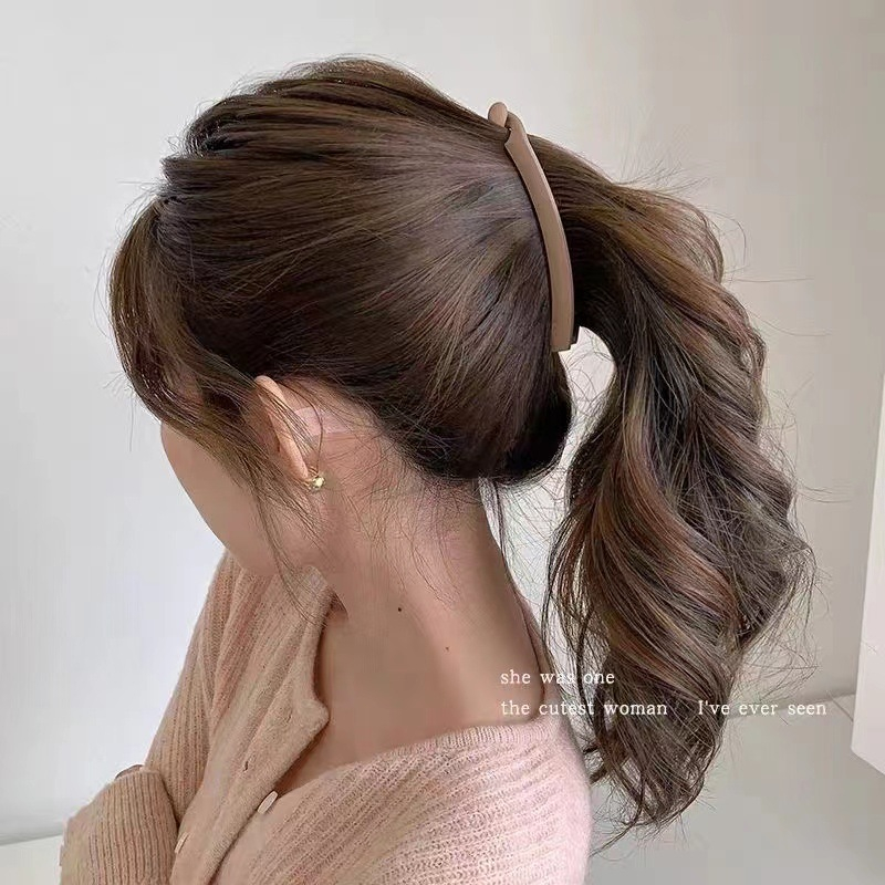 Jepit Rambut Pisang 11cm Warna Doff Matte / Jepitan Ponytail / Jepit Korea Salon bentuk Pisang