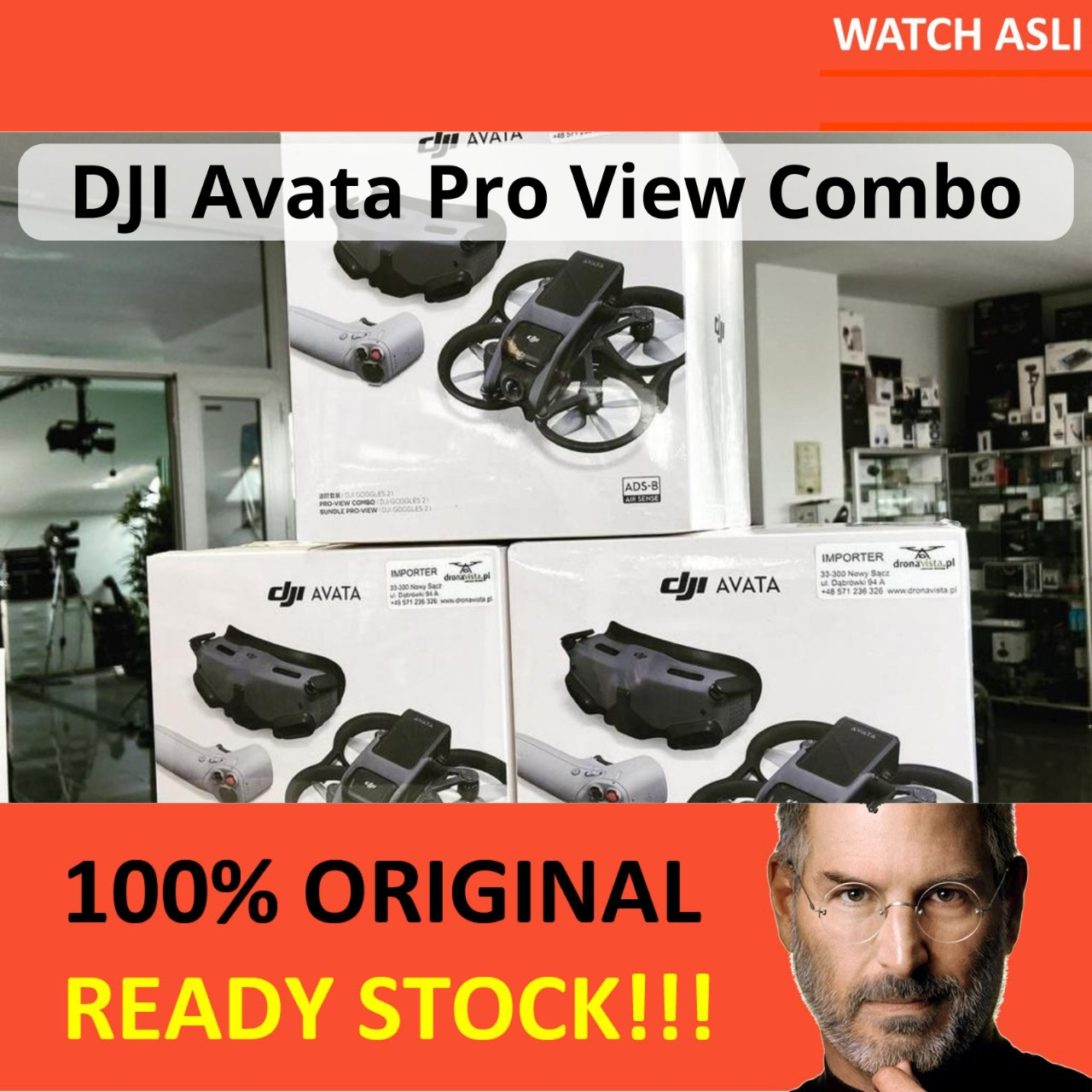 DJJI Avata Pro View Combo Drone Camera 4K Video Goggles 2 Ori Original