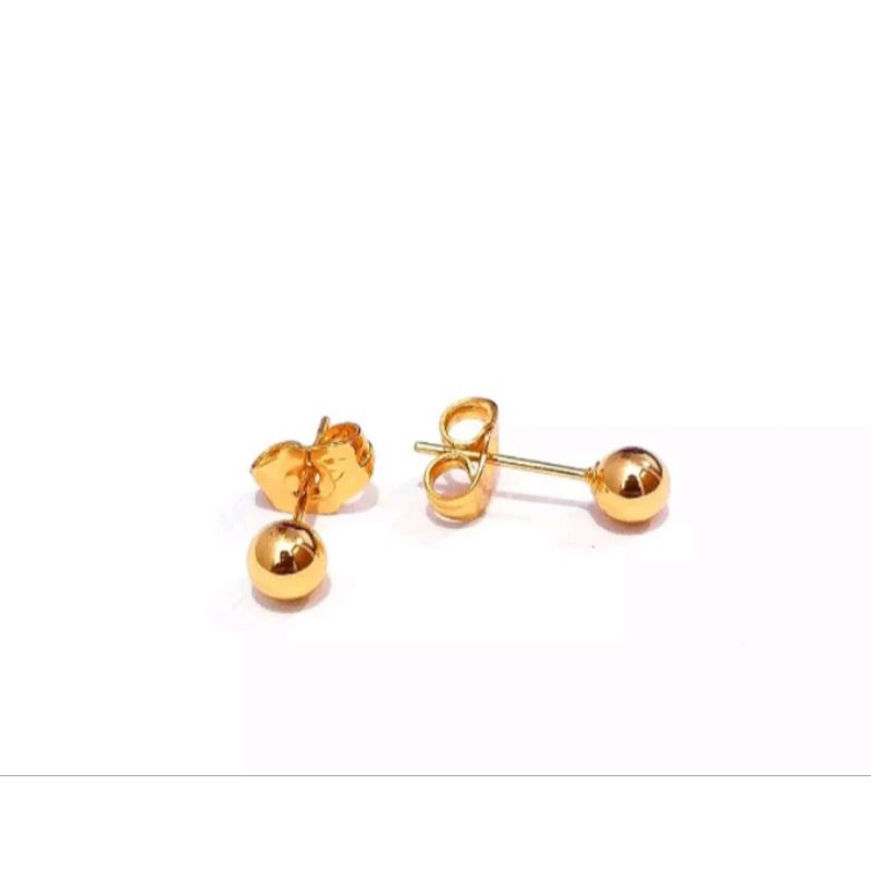 Anting Tusuk Bulat Gold Wanita Dewasa