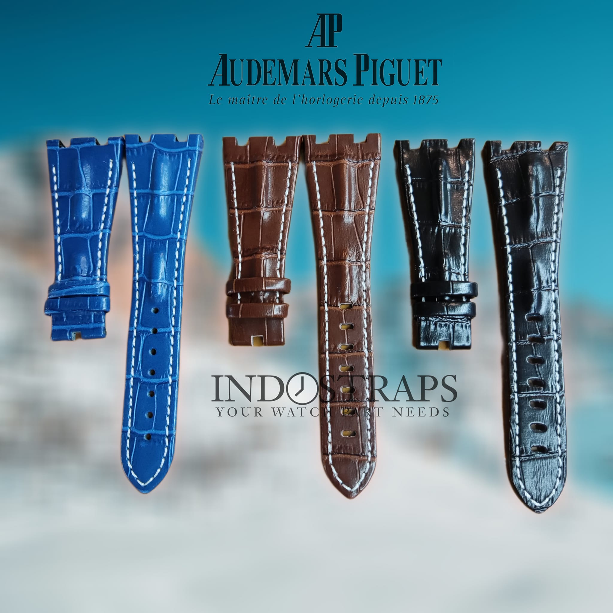AUDEMARS PIGUET ROYAL OAK STRAP TALI JAM KULIT AP
