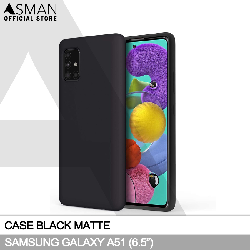 Ultraslim Samsung Galaxy A51 (6.5&quot;) | Soft Case Black Matte - Hitam