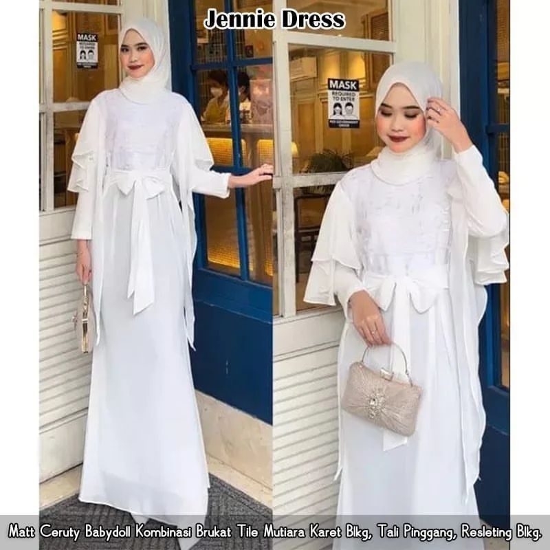 DRESS MUSLIM, Fashion Muslim, baju wanita, dress, gamis, Baju gamis, fashion wanita, Jennie Dress