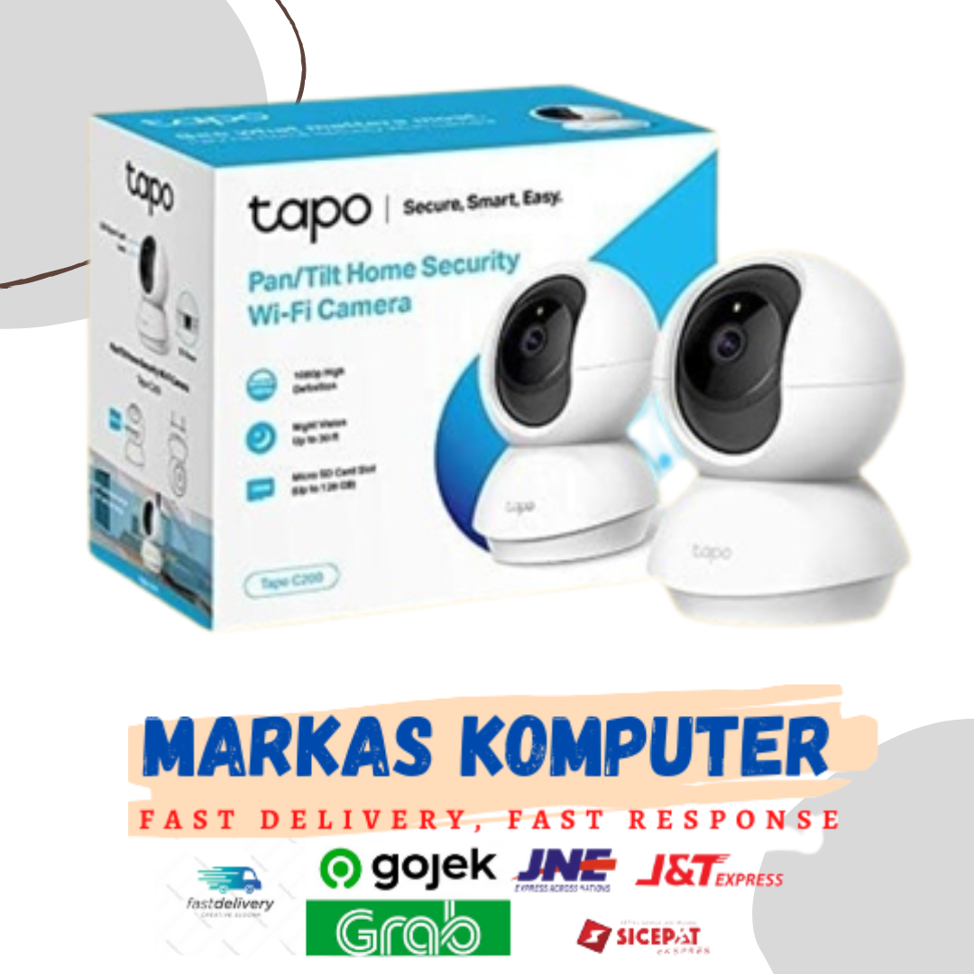 Tapo C210 Pan/Tilt Home Security Wi-Fi Camera - Tp Link C 210 - NO MEMORI