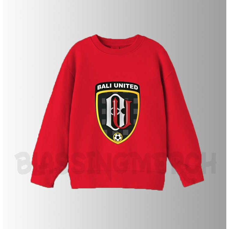 SWEATER KAOS TOPI BASEBALL ANAK LAKI LAKI / PEREMPUAN BALI UNITED FC