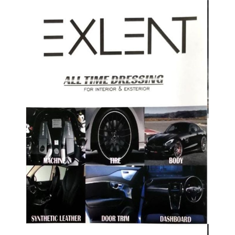 [Free BUSA] 50ML EXLENT PENGHITAM PENGKILAP DASHBOARD MOTOR MOBIL  ALL TIME DRESSING