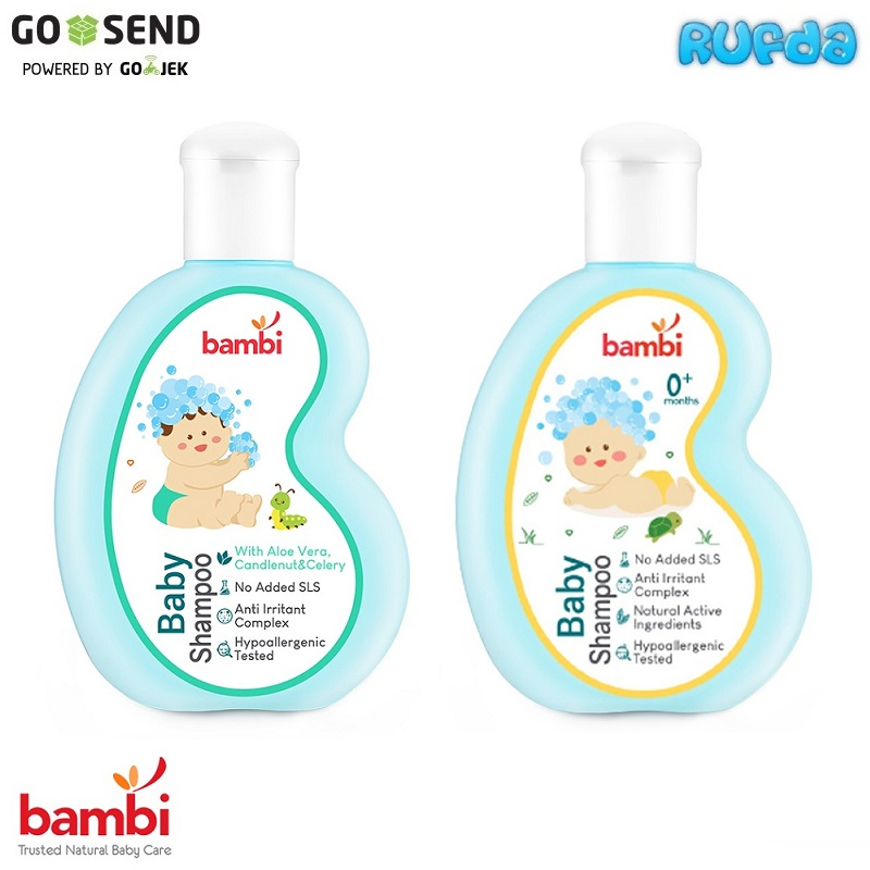 Bambi Shampoo Baby Sampo Aman Bayi Newborn Baru Lahir Lembut di Mata