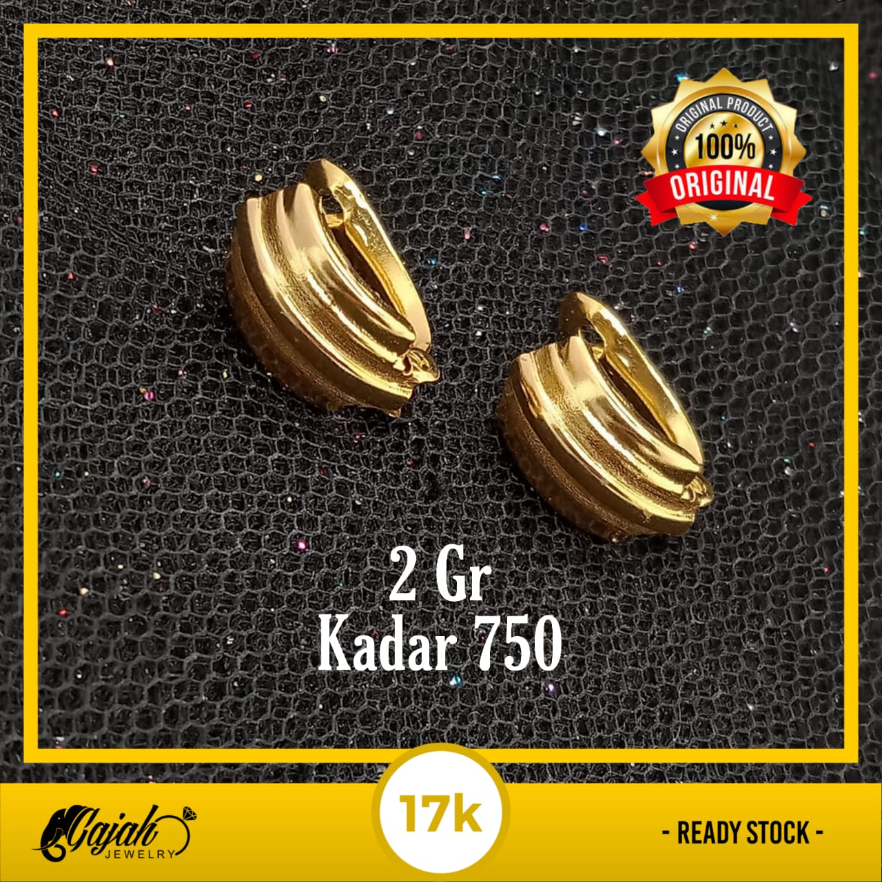 Anting Emas 17K - 2 Gr Kadar 750 - 5066