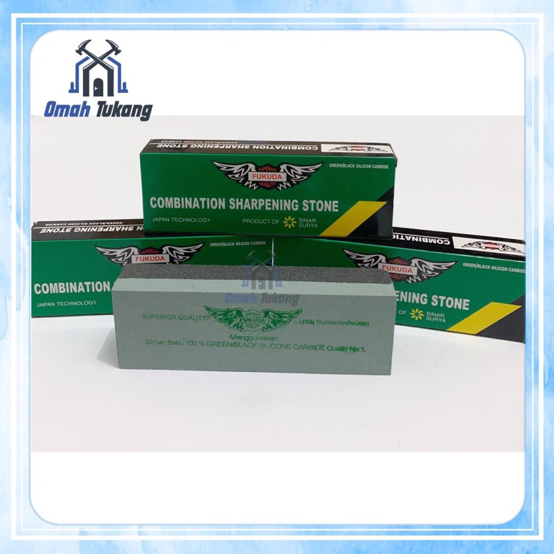 Batu Asah / Pengasah Pisau FUKUDA Hijau BESAR dan KECIL