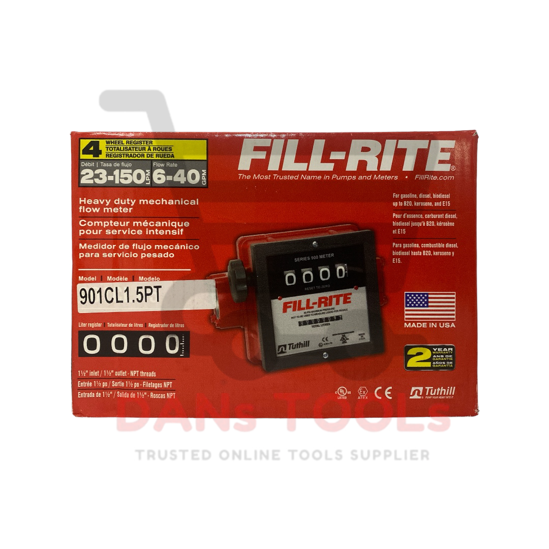 Flow Meter FILL RITE series 900 4 digit 1 1/2 inch