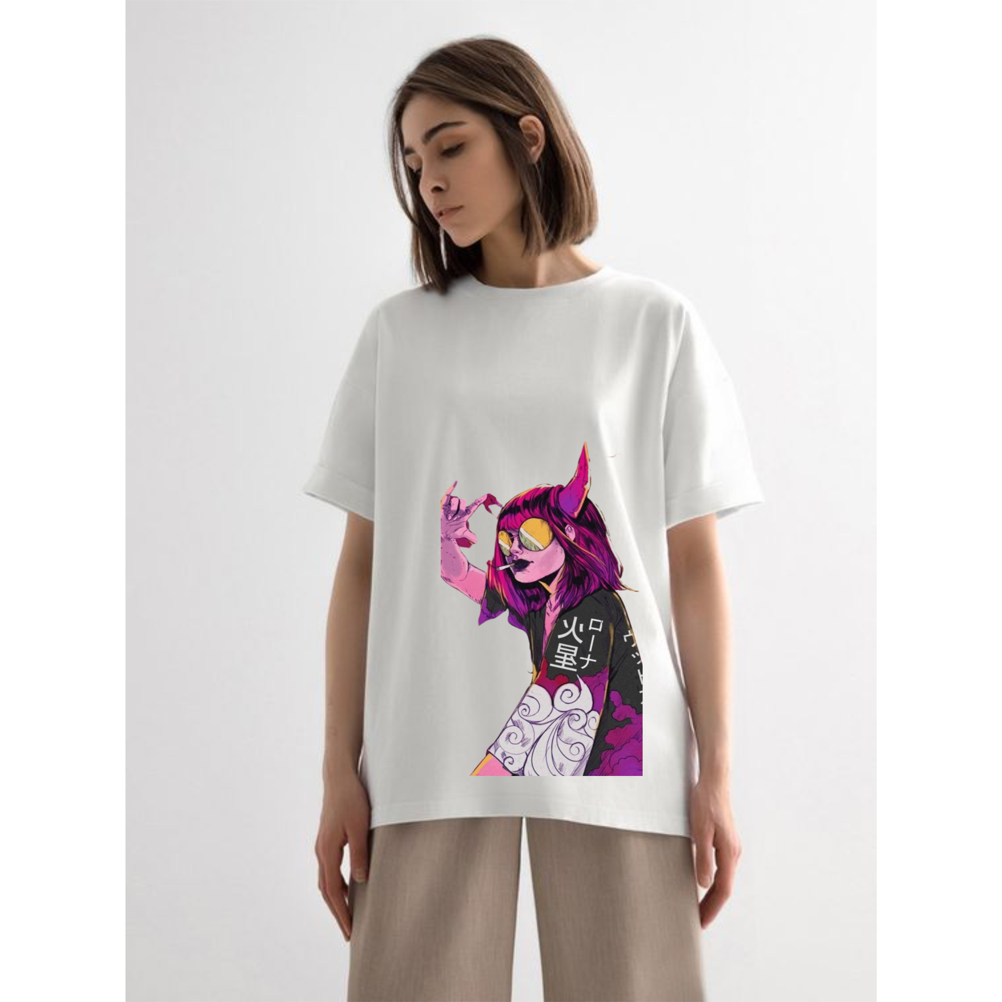 COD - Kaos Wanita Distro / T-shirt Wanita Oversize Wanita