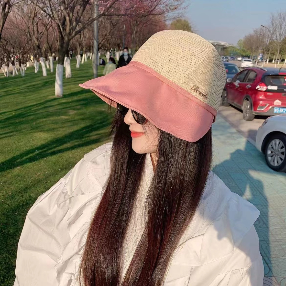 Batavia Topi pantai matahari rajut wanita premium model korea terbaru T3