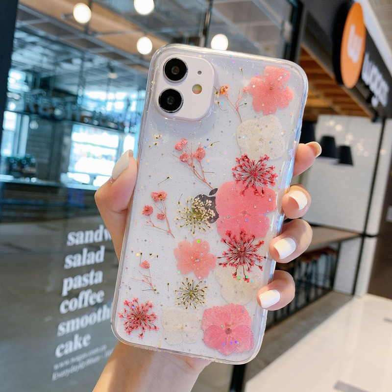 Dried Flower Glitter Case Z Flip 5 Z Fold 5 Zfold 4 Zflip 4 3 Zfold 2 Zflip3 Zflip2 Z Flip Fold  Zflip5 Zfold5 Oppo Find N2 Casing