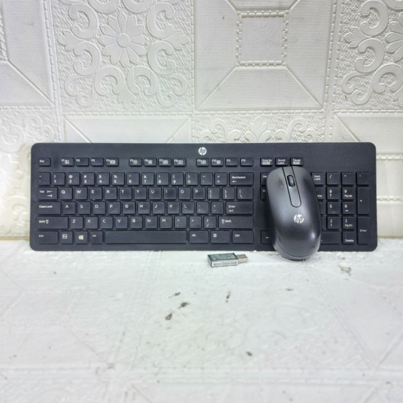 KEYBOARD MOUSE WIRELESS HP ORI BARANG BAGUS NORMAL 100% MURAH