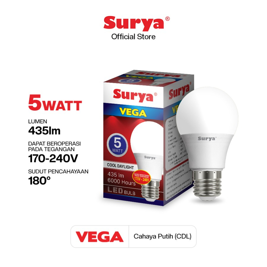 LAMPU LED SNI BOHLAM 12W 15W 18W 21W SURYA VEGA HANNOCHS SUPER TERANG JUMBO 10W TABUNG 10 WATT KAPSUL 10WATT E27 A BULB GARANSI 1 TAHUN