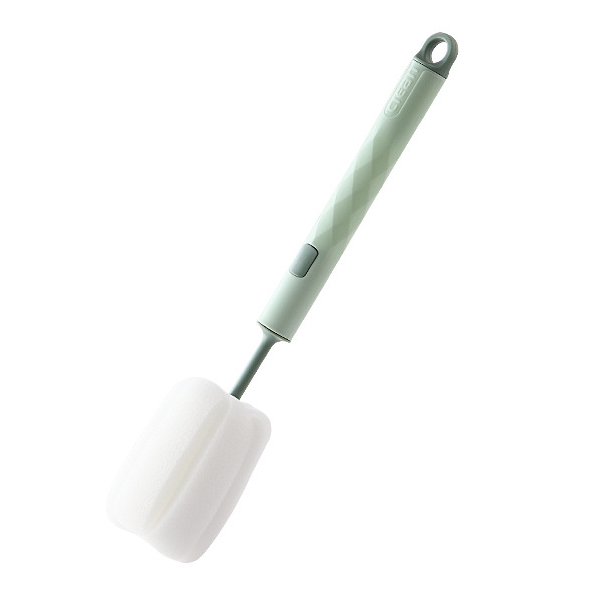 Gelas kaca * tumbler * Gelas ukur * Gelas Gambar lucu * 450ml-Sikat Spons Hijau