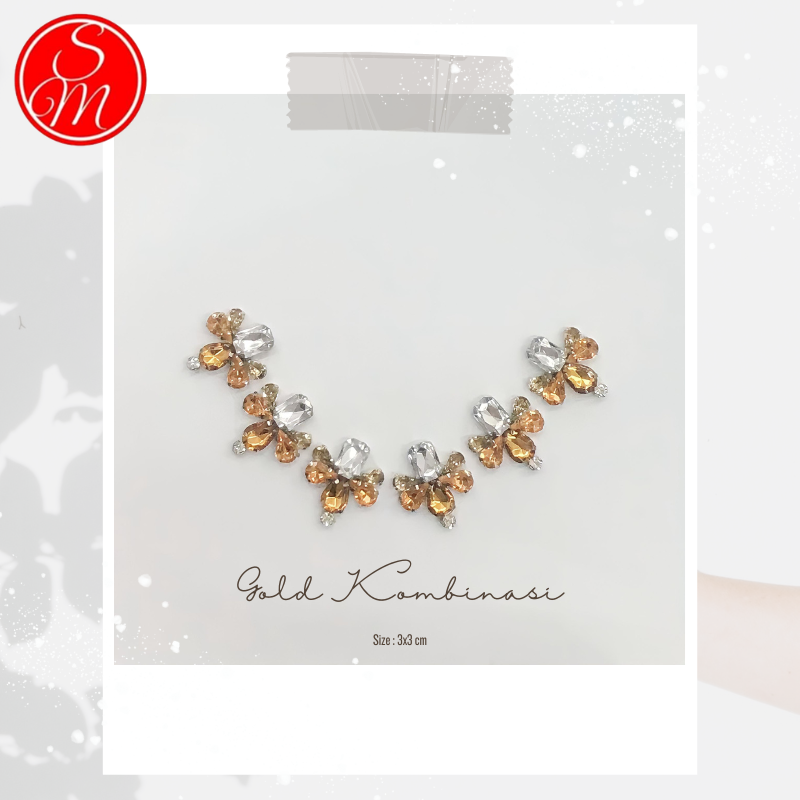 Payet Rangkai Leher Pinggang Lengan Jilbab Kaftan Instan/payet rangkai/mutira rangkai/payet leher/pa