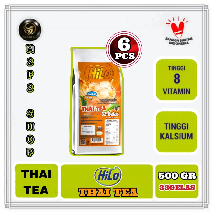 

HiLo Thai Tea Minuman Bubuk Refill - 500 gr (Kemasan 6 Pcs)