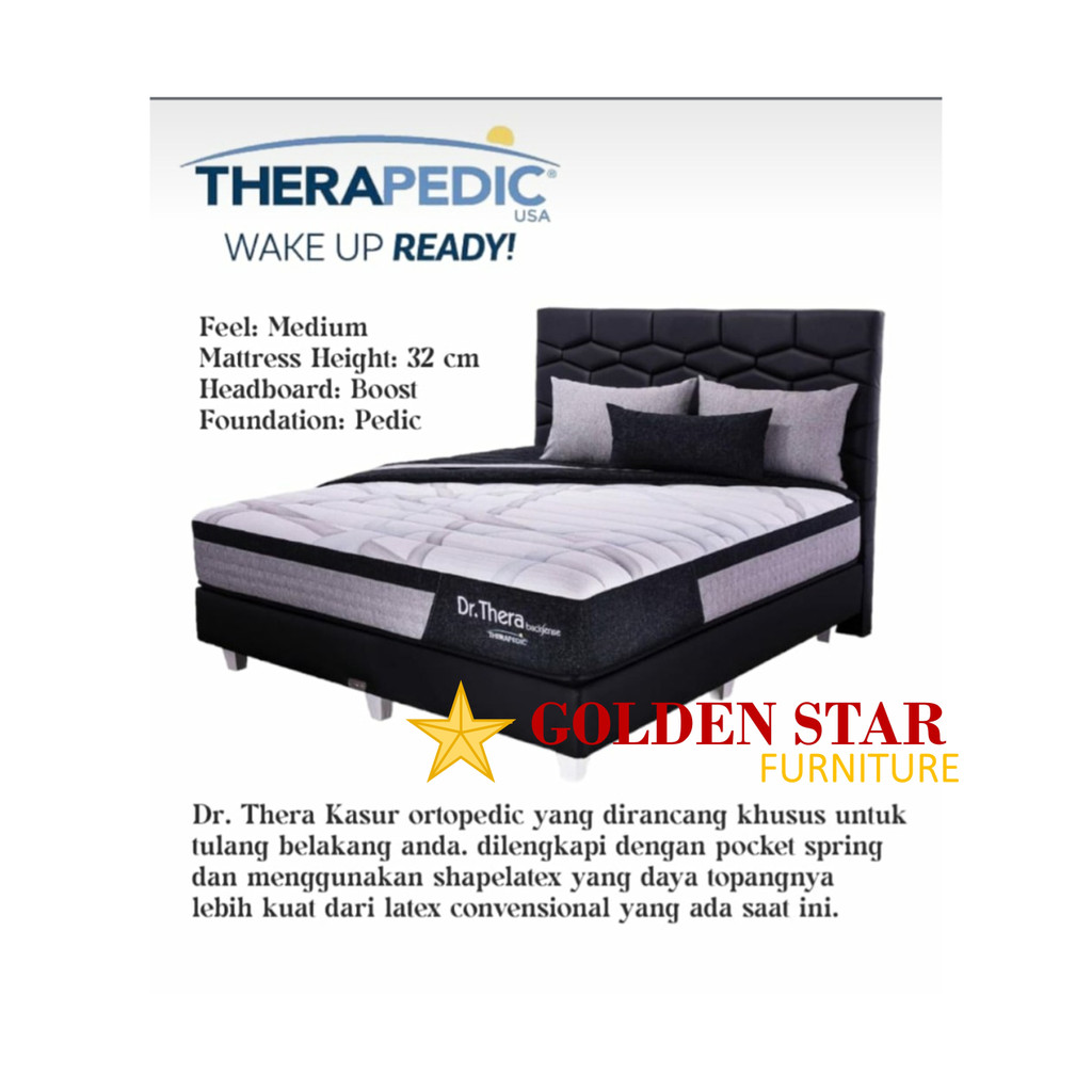 FULL SET Kasur Therapedic Dr. Thera Kesehatan Orthopedic Latex (  LATEX)