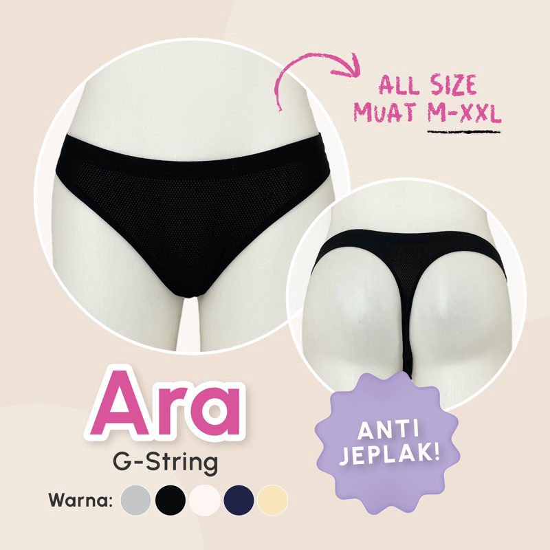 ARA CD - seamless g-string anti jeplak- WAINODSHOP