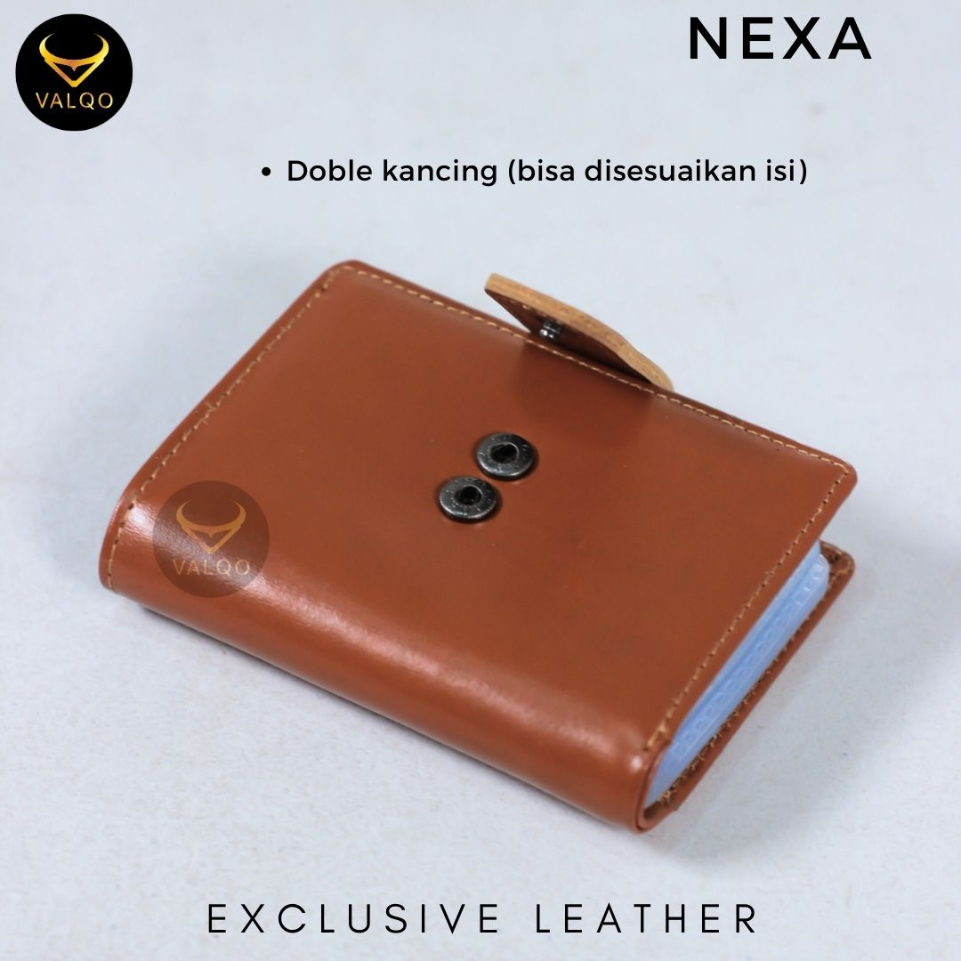 [VALQO] NEXA Dompet kartu Kulit sapi Wanita Pria Dompet kecil Dompet Mini