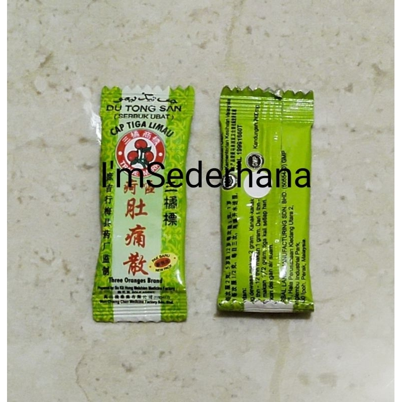 

DU TONG SAN SERBUK OBAT TRADISIONAL UTK MELEGAKAN MUNTAH MUNTAH, SAKIT PERUT SENAK PERUT
