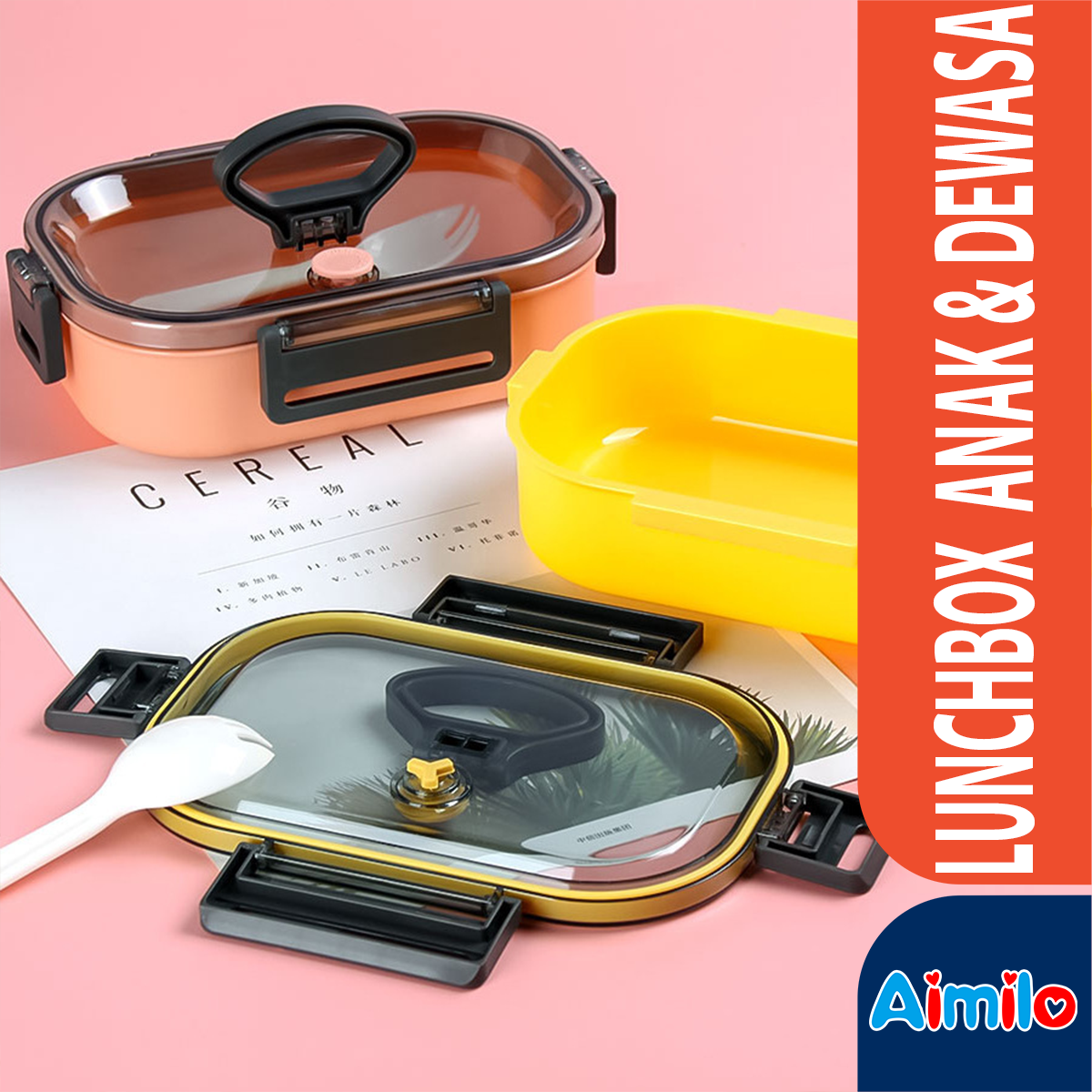 Lunch Box Set / Kotak Bekal Simpel Kotak Makan Anak Kotak Bekal Dewasa