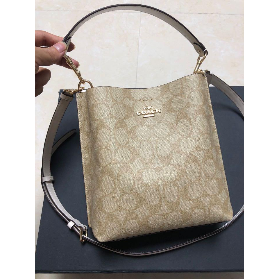 CA582 CA583 CB602 CA177 CA249 Original COACH Mollie Bucket Bag 22 In Signature Canvas