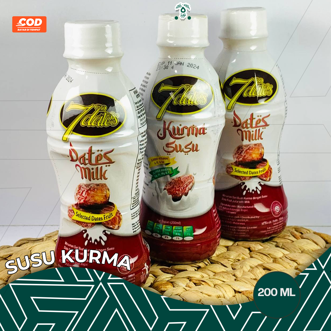 7DATES SUSU KURMA MINUMAN SARI BUAH BOTOL ORIGINAL PREMIUM 1pcs