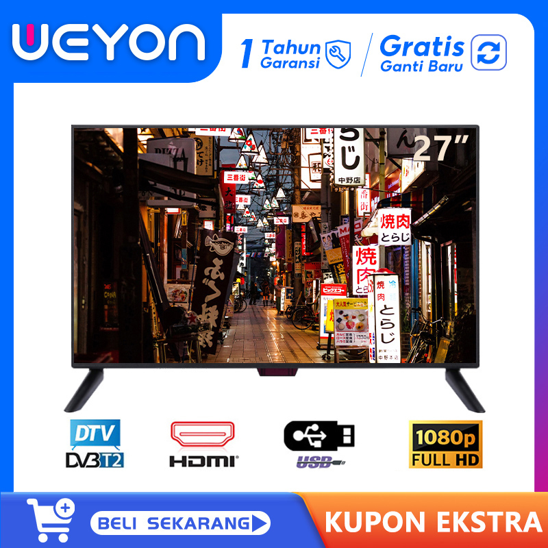 Weyon TV LED Digital 27 inch FULL HD WEYON TV LED MURAH GARANSI Televisi