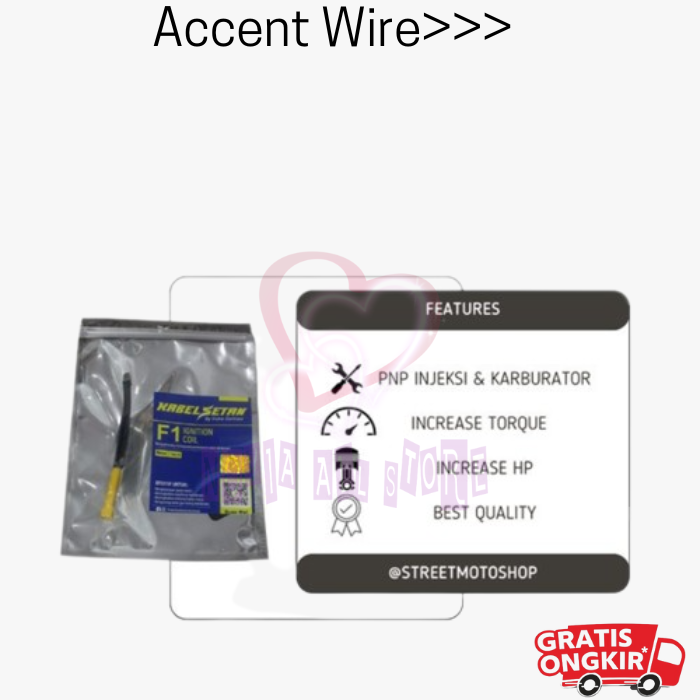 Koil | Accentwire Accent Wire Force 1 F1 Universal Kualitas Terbaik