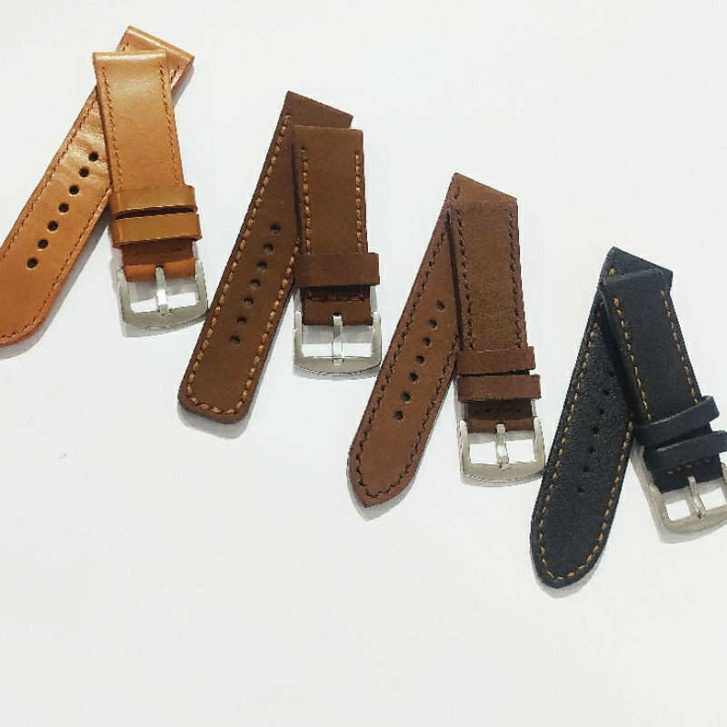 strap jam tangan full kulit handmade size 26mm