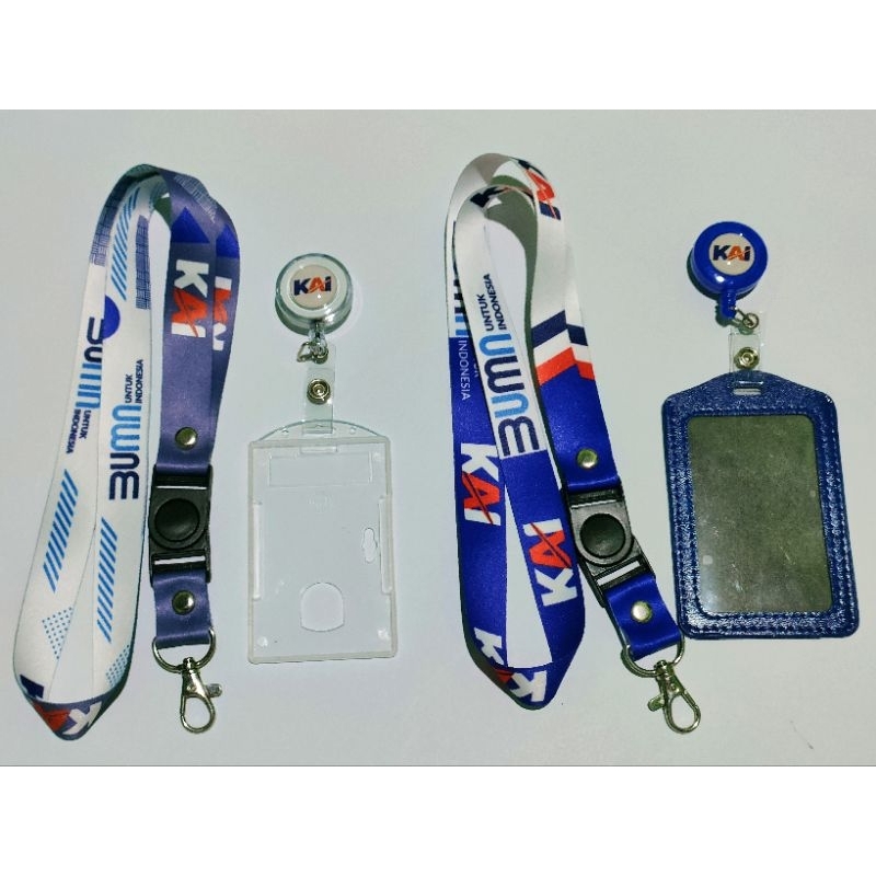 Tali id card KAI BUMN terbaru Lanyard printing satuan