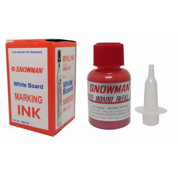 

Snowman Isi Tinta Spidol / Refill White Board Marking Ink Merah 250gr