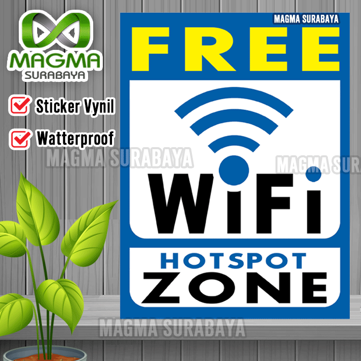 

Sticker Free Wifi Zone