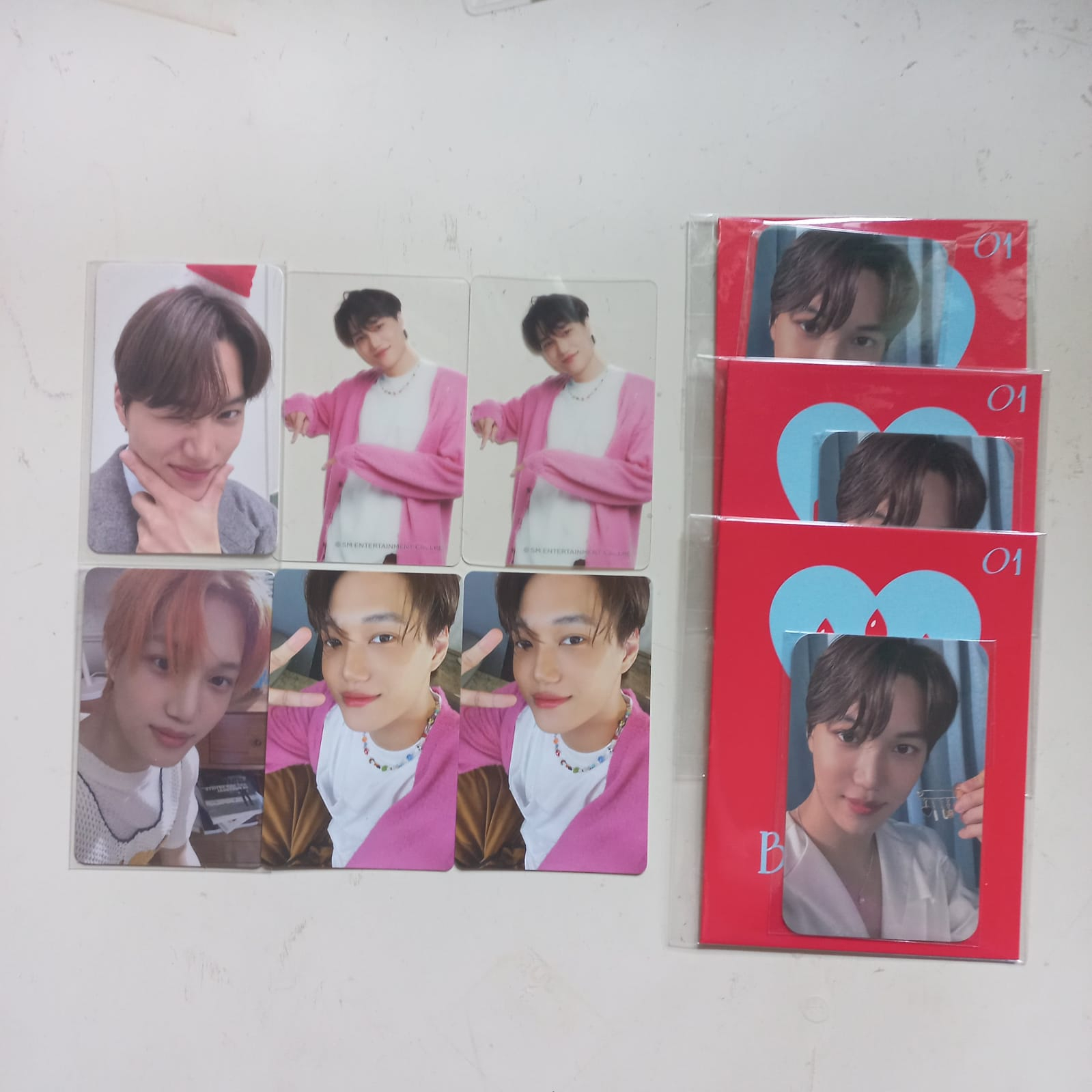 EXO Kai Photocard Pink Christmas Expansion Ver Don't Fight The Feeling Season's Greeting 2023 Set Bi