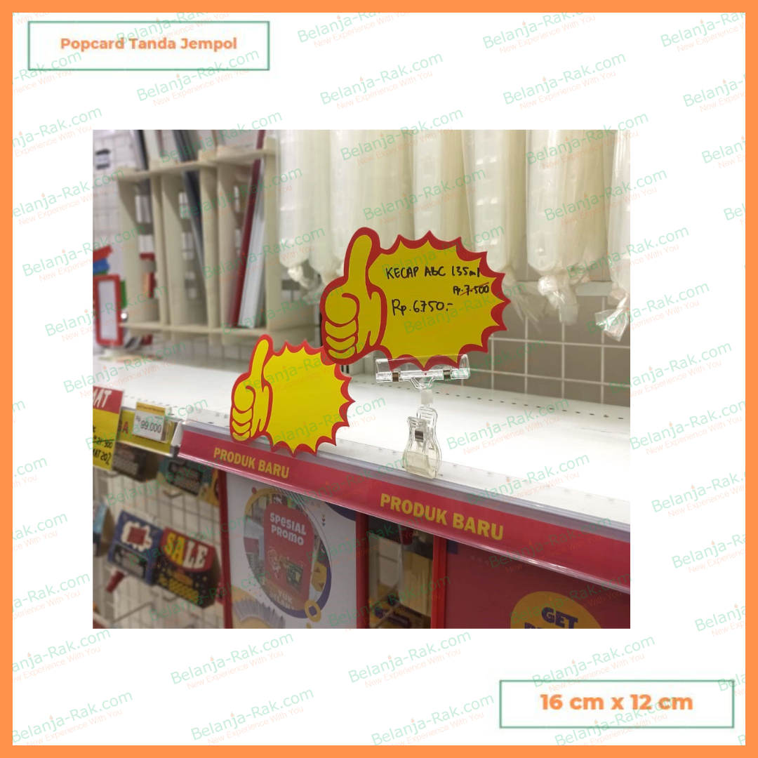 

Pop Card 1S Jempol Popcard Kertas 1 Sisi bentuk Jempol 1 Paket isi 5 Pcs