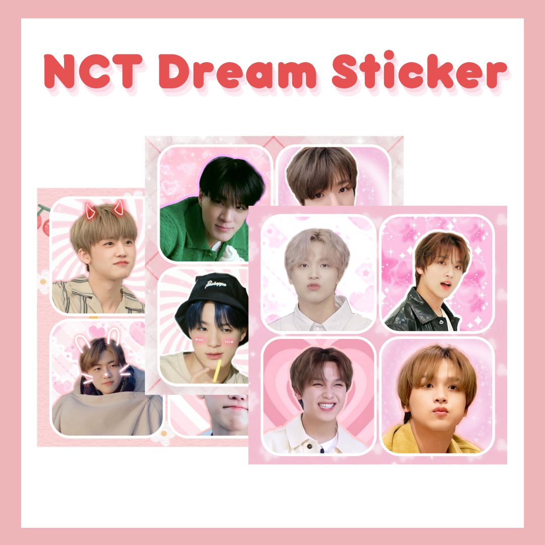 Nct Dream sticker deco pink aesthetic sticker mail freebies mini edition